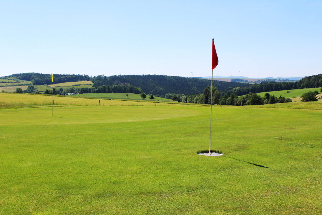 Footgolf und Golfloch